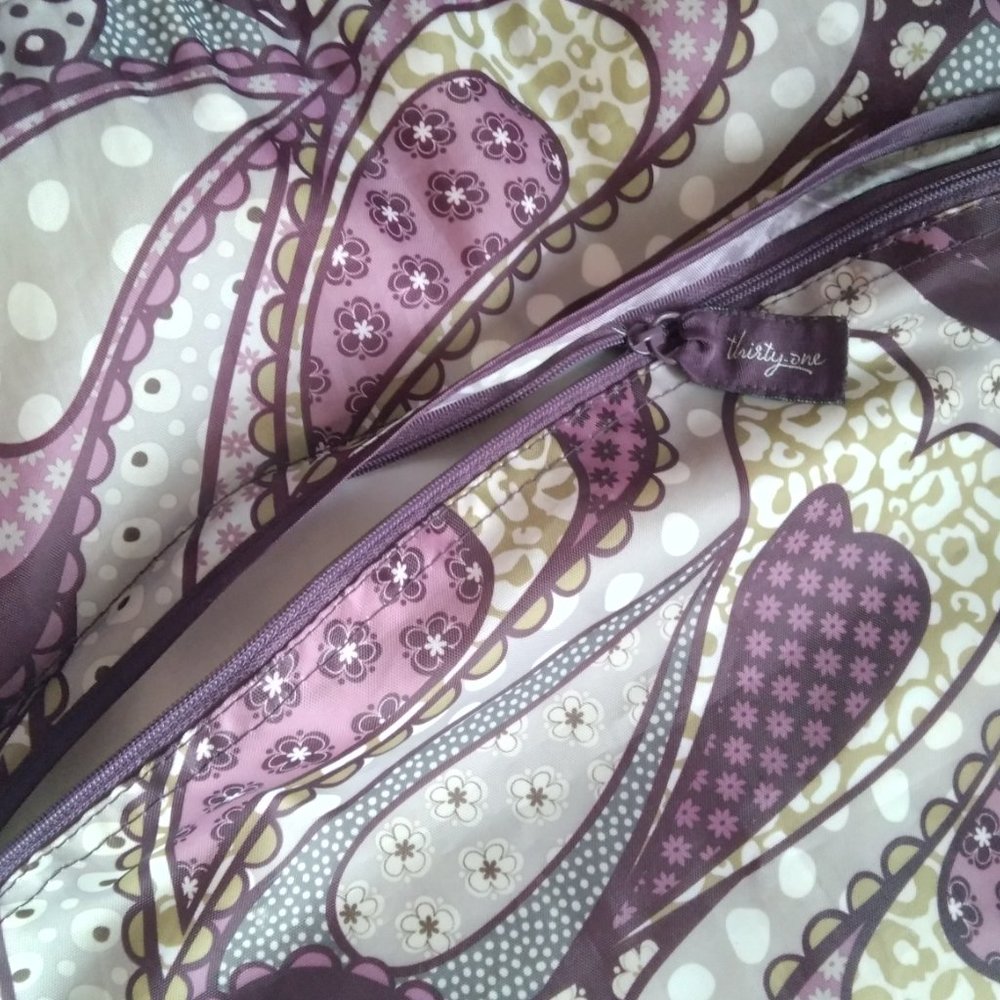 Purple Paisley Drawstring Backpack. - image 2